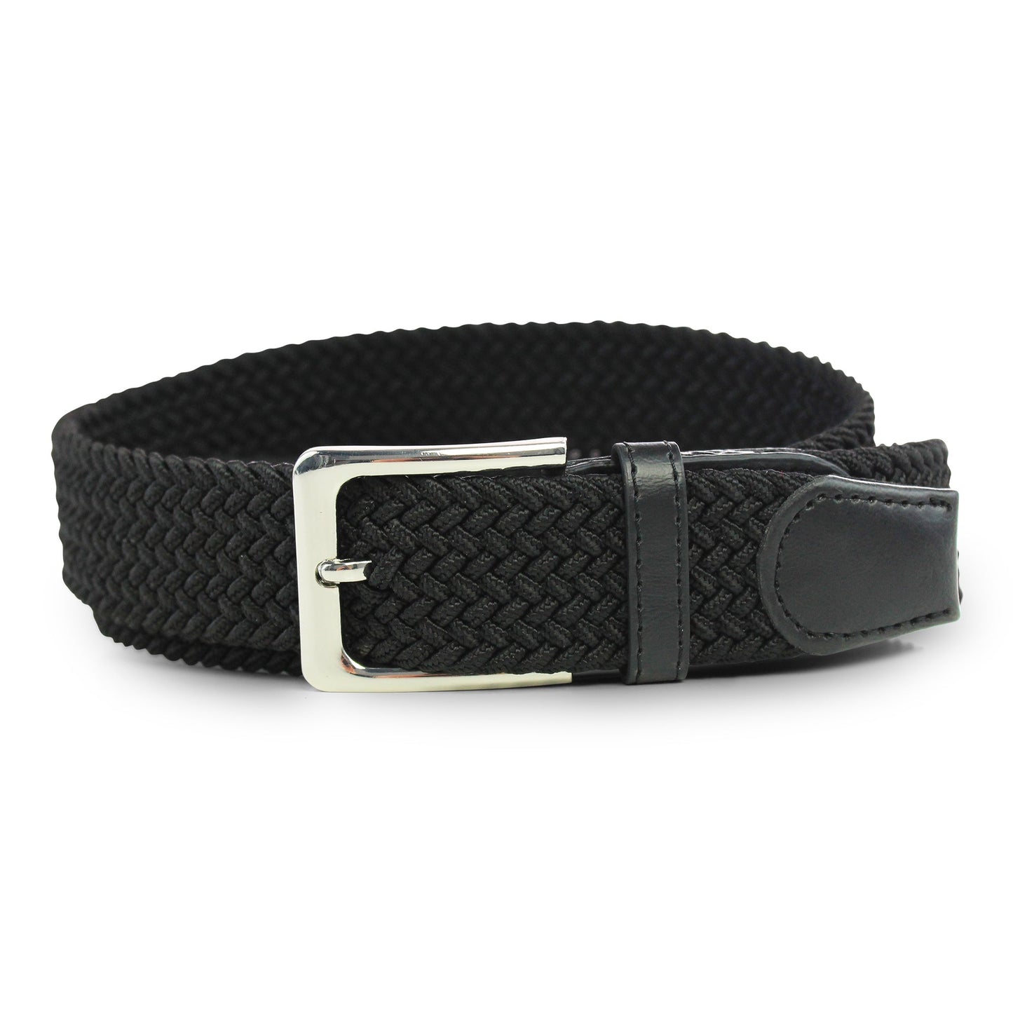 Twee Pak Riemen - Stretch Riem Met 40 Mm Jeans Riem - Leer - Zwart