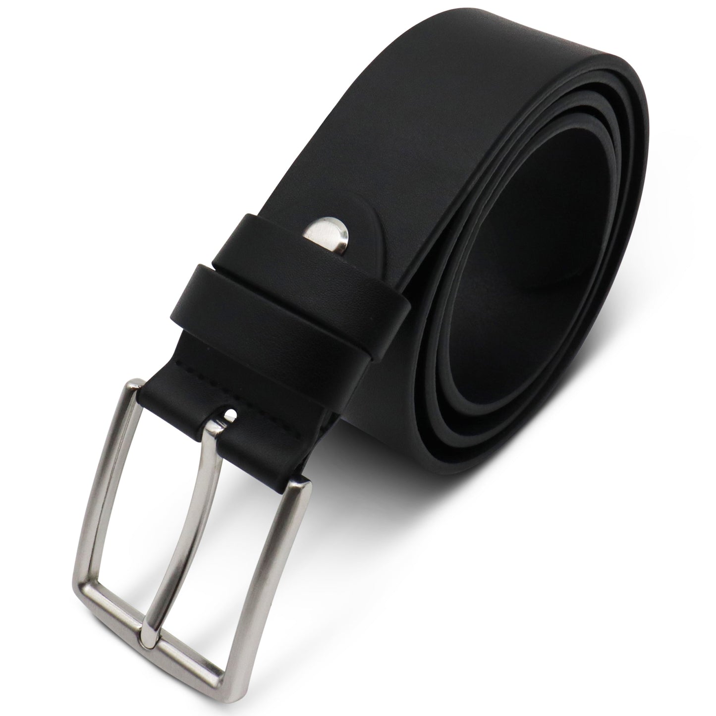 Twee Pak Riemen - Stretch Riem Met 40 Mm Jeans Riem - Leer - Zwart