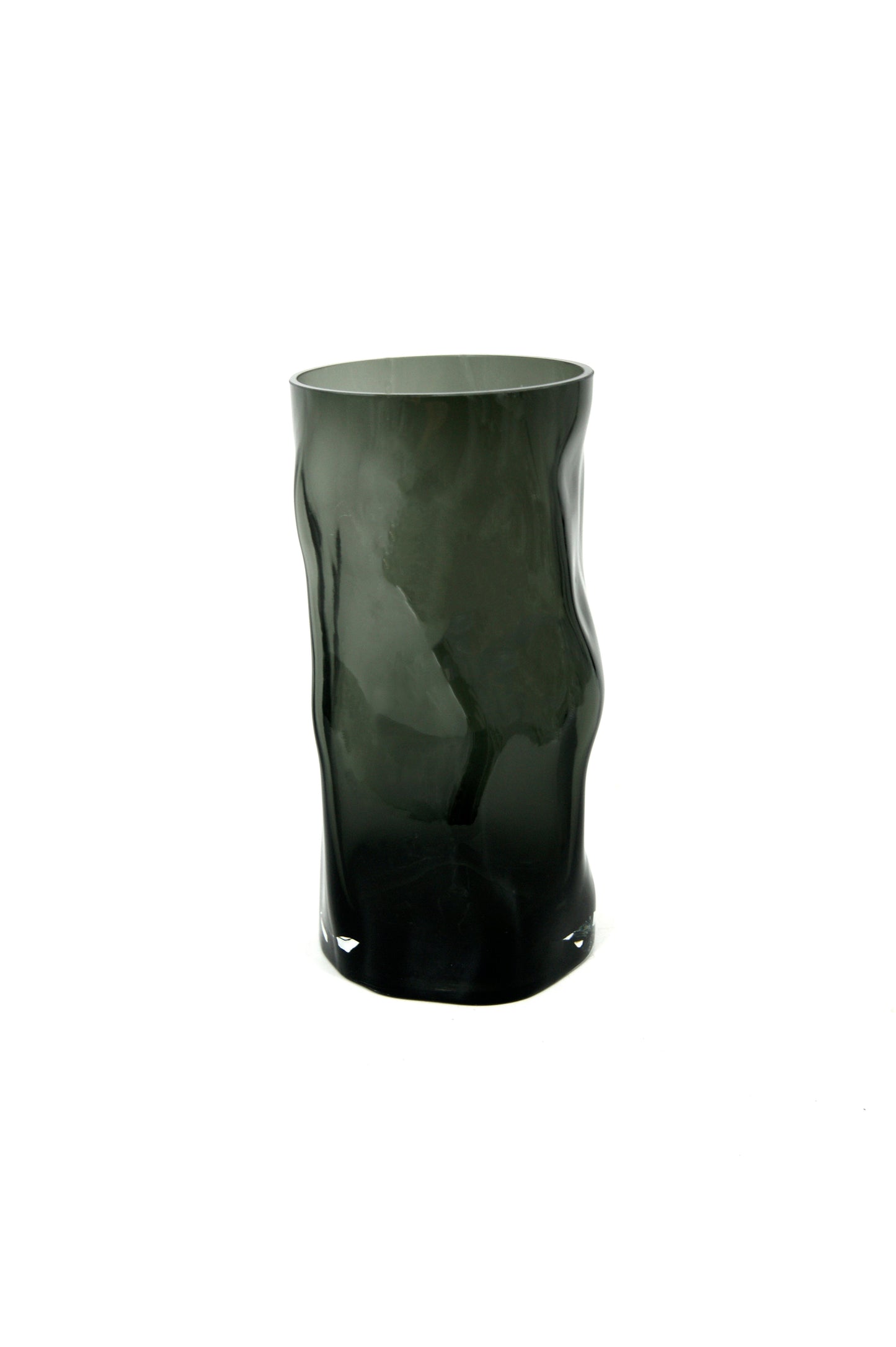 Vase mit unregelmäßiger Form, wie schwarzes Holz. -1