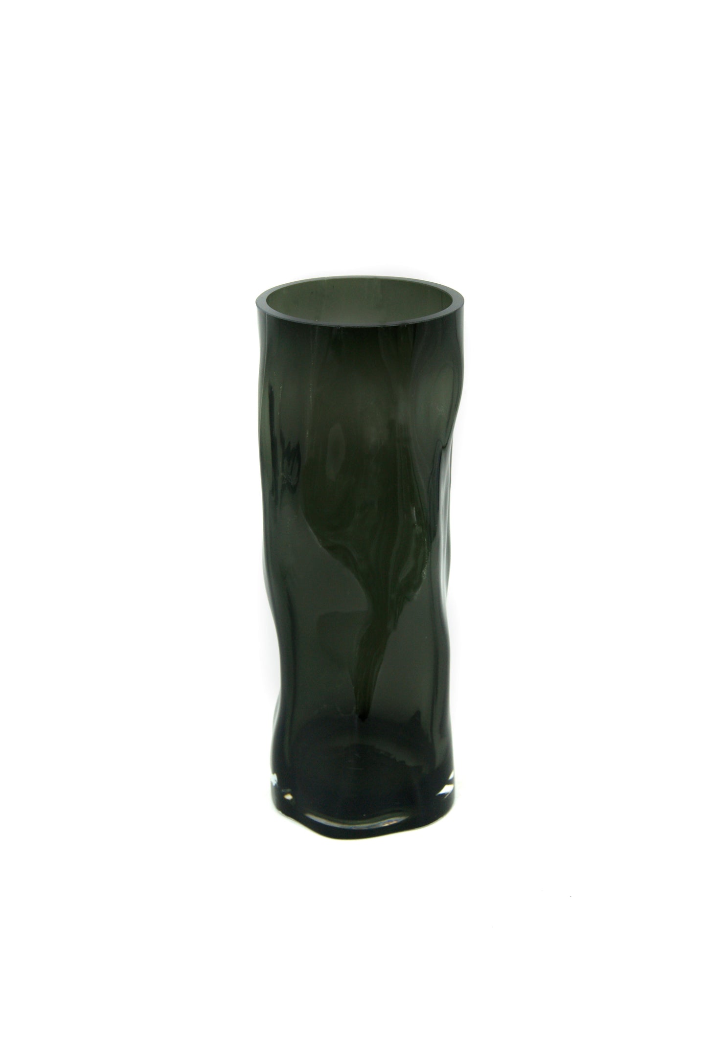 Vase mit unregelmäßiger Form, wie schwarzes Holz. -1