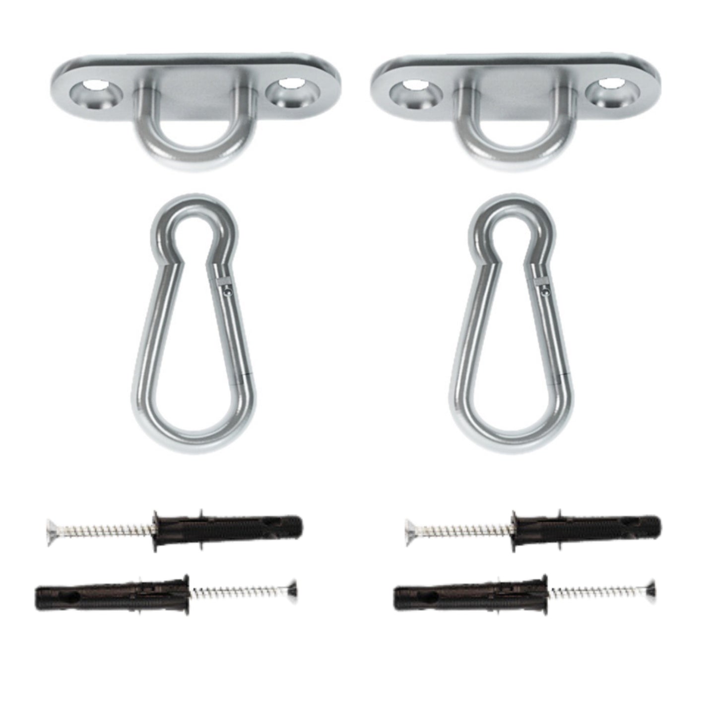 MAMOI® Deckenhaken schwerlast, Karabiner für schaukel, Schaukelhaken betondecke, Schwerlasthaken decke und holz, Deckenhacken für hängesessel, Hängematten aufhängung zubehör, Haken befestigung-0