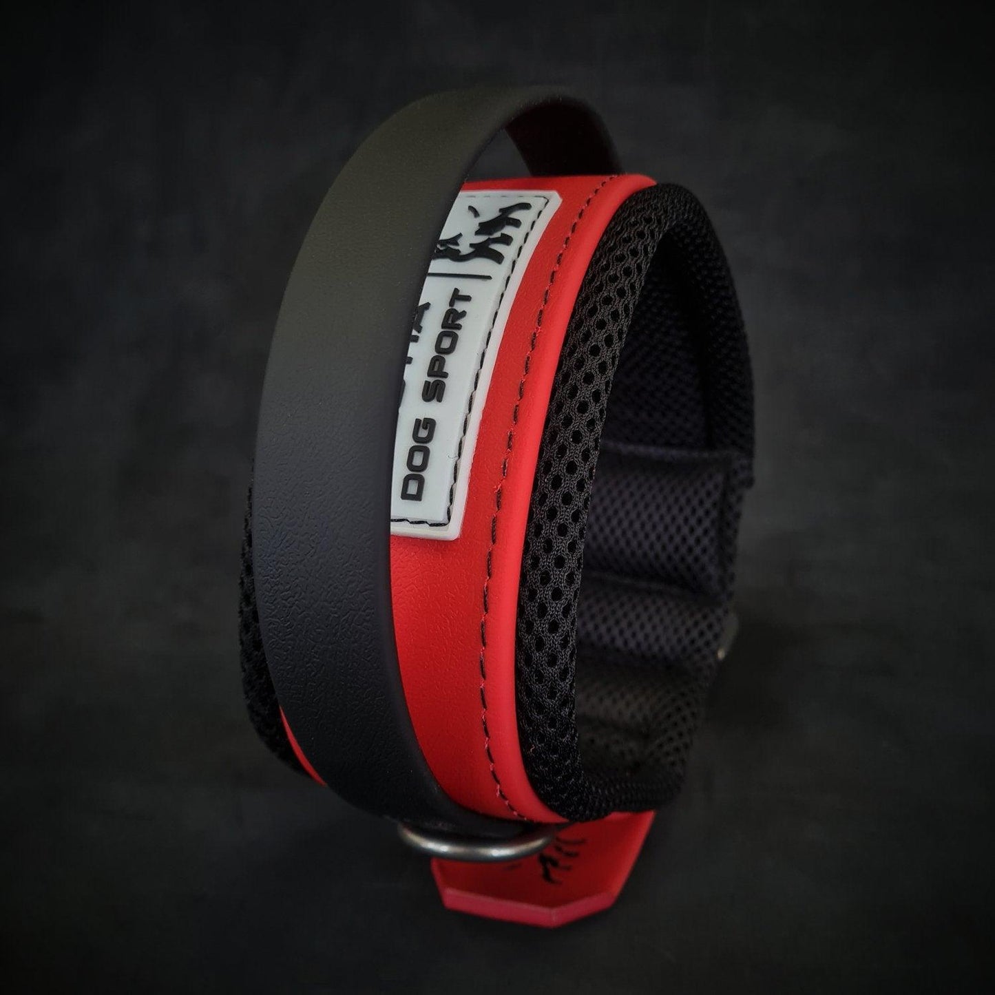 BESTIA DOG SPORT Griff-Halsband. Rot-1