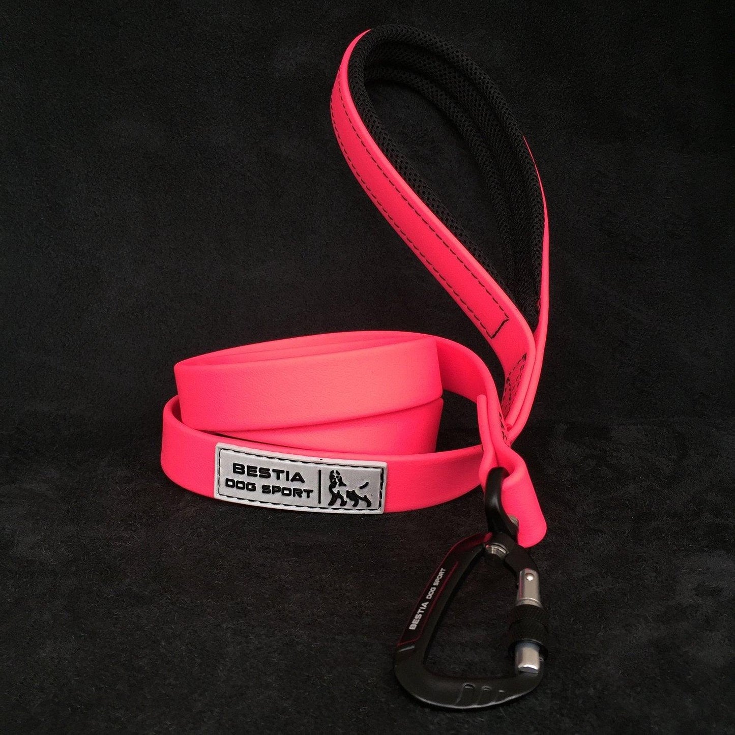BESTIA DOG SPORT Taktische Leine Neon Pink-1