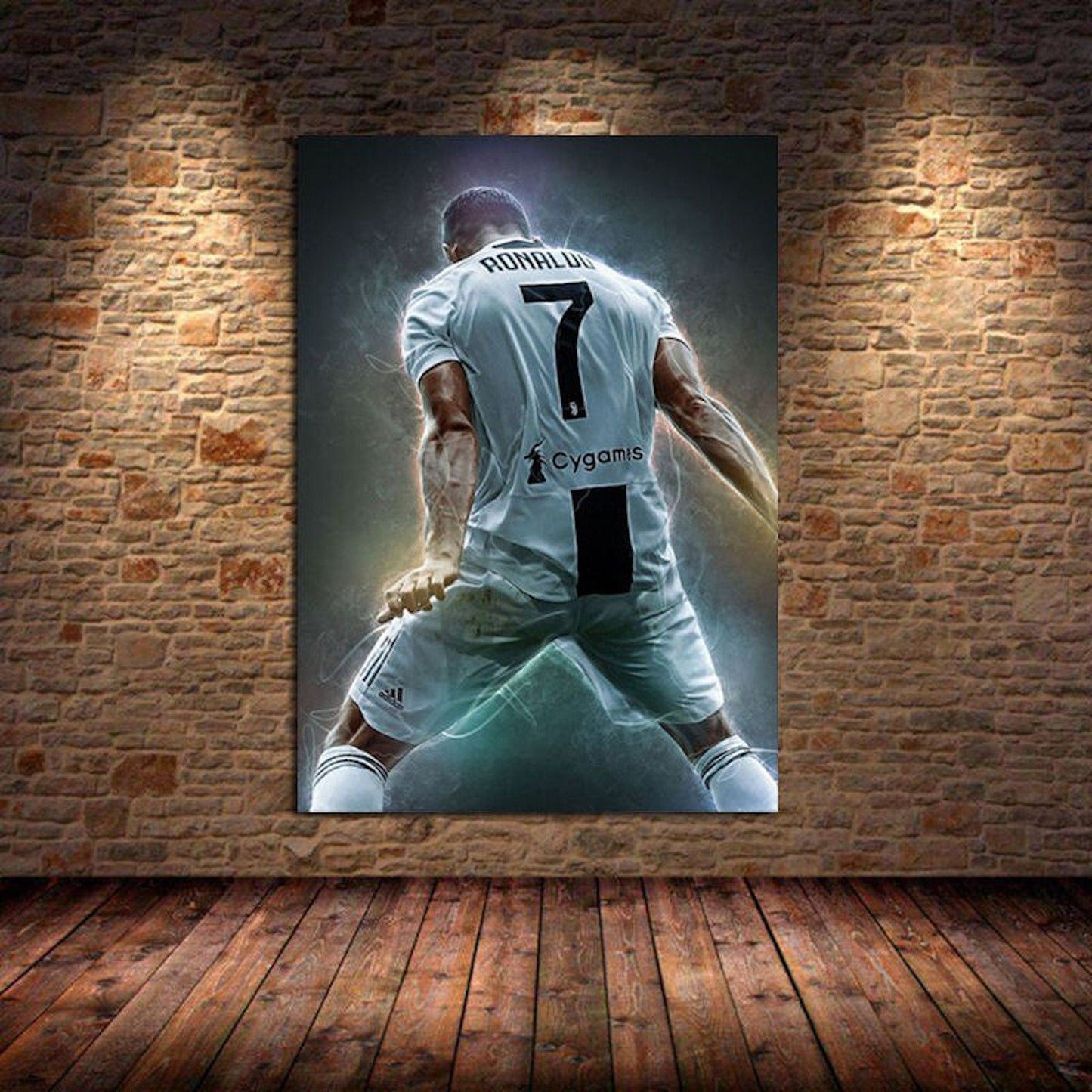 Poster Fußball Christiano Ronaldo und Messi als Deko Print ohne Rahmen-2