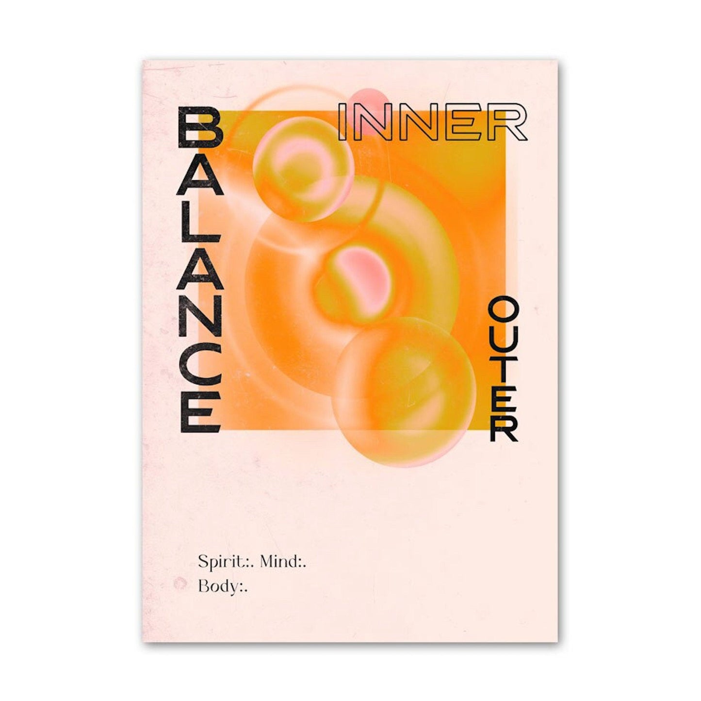 Poster Fokussieren, Gleichgewicht und Energie als Deko Print ohne Rahmen-6