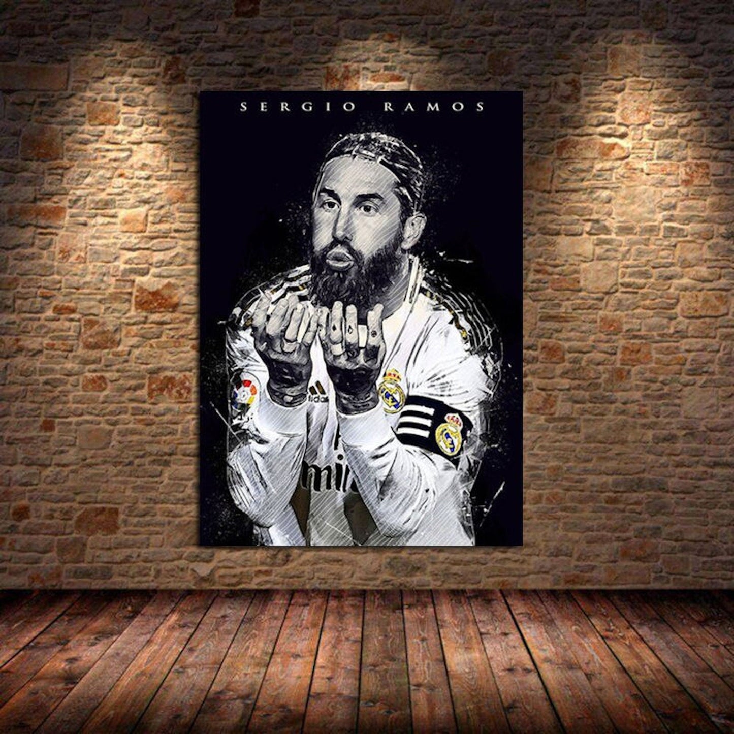 Poster Fußball Christiano Ronaldo und Messi als Deko Print ohne Rahmen-8