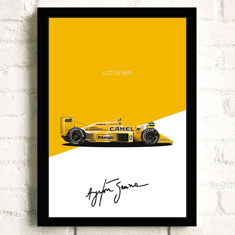 Poster Formel 1 Rennwagen Grand Prix Rennfahrer Signature I Deko Print ohne Rahmen-3