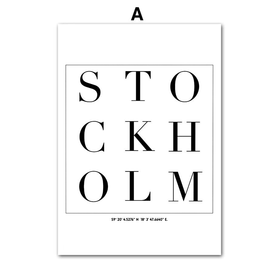 Poster Städte Schwarz Weiß I Wandbilder Wohnzimmer & Schlafzimmer I Deko Print Bilder I ohne Rahmen-4