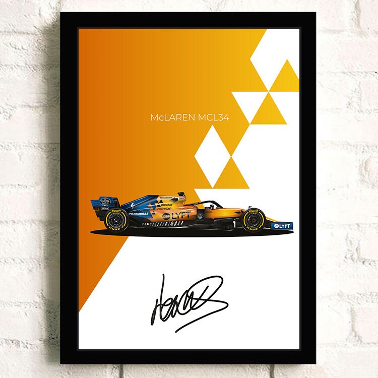 Poster Formel 1 Rennwagen Grand Prix Rennfahrer Signature I Deko Print ohne Rahmen-6