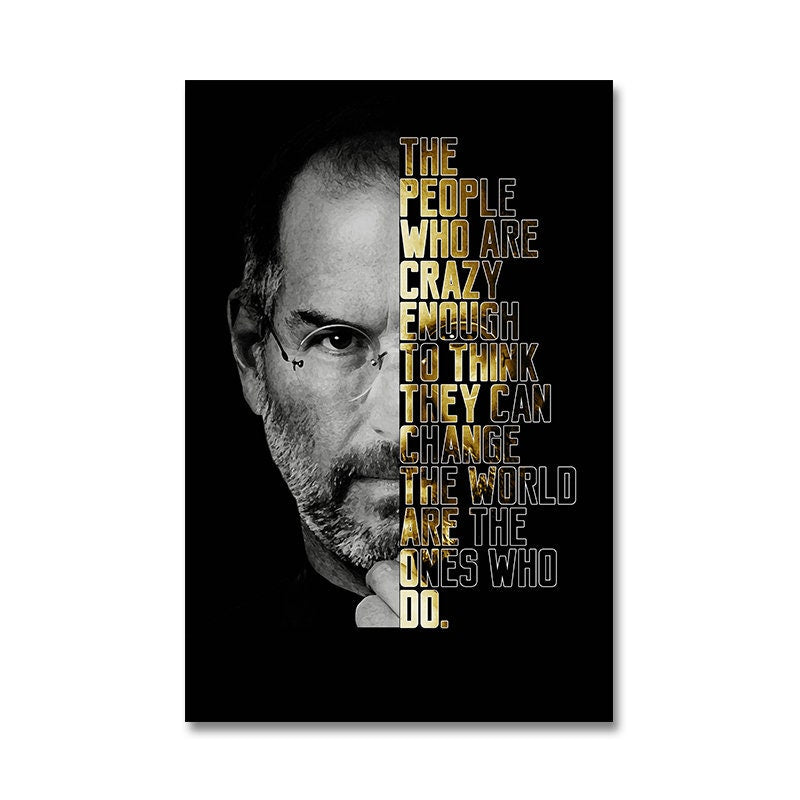 Poster Motivation Zitate Bill Gates Warren Buffet Steve Jobs I Wand Deko Print I ohne Rahmen-4