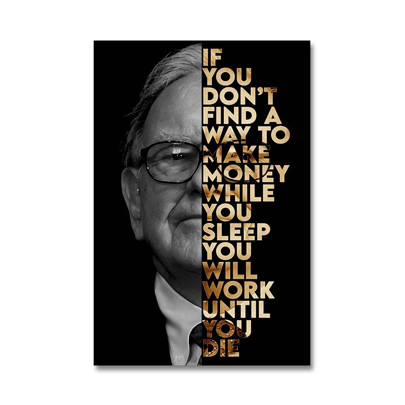 Poster Motivation Zitate Bill Gates Warren Buffet Steve Jobs I Wand Deko Print I ohne Rahmen-5