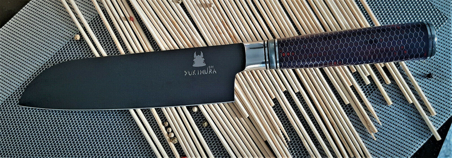 Santoko Messer mit Titanium-Beschichtung | Sternsteiger - Yukimura Kollektion-2