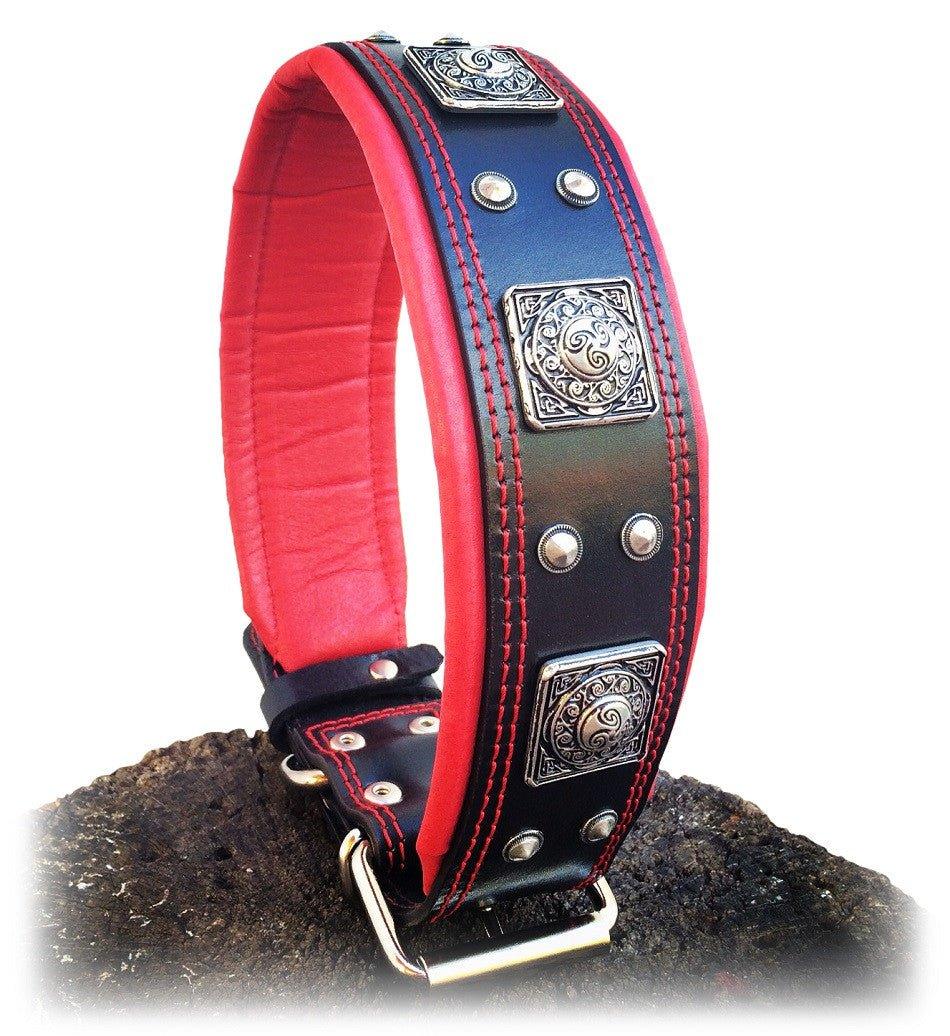Das „Eros“ Halsband – 6,5 cm (2,5 Zoll) breit Schwarz & Rot-3