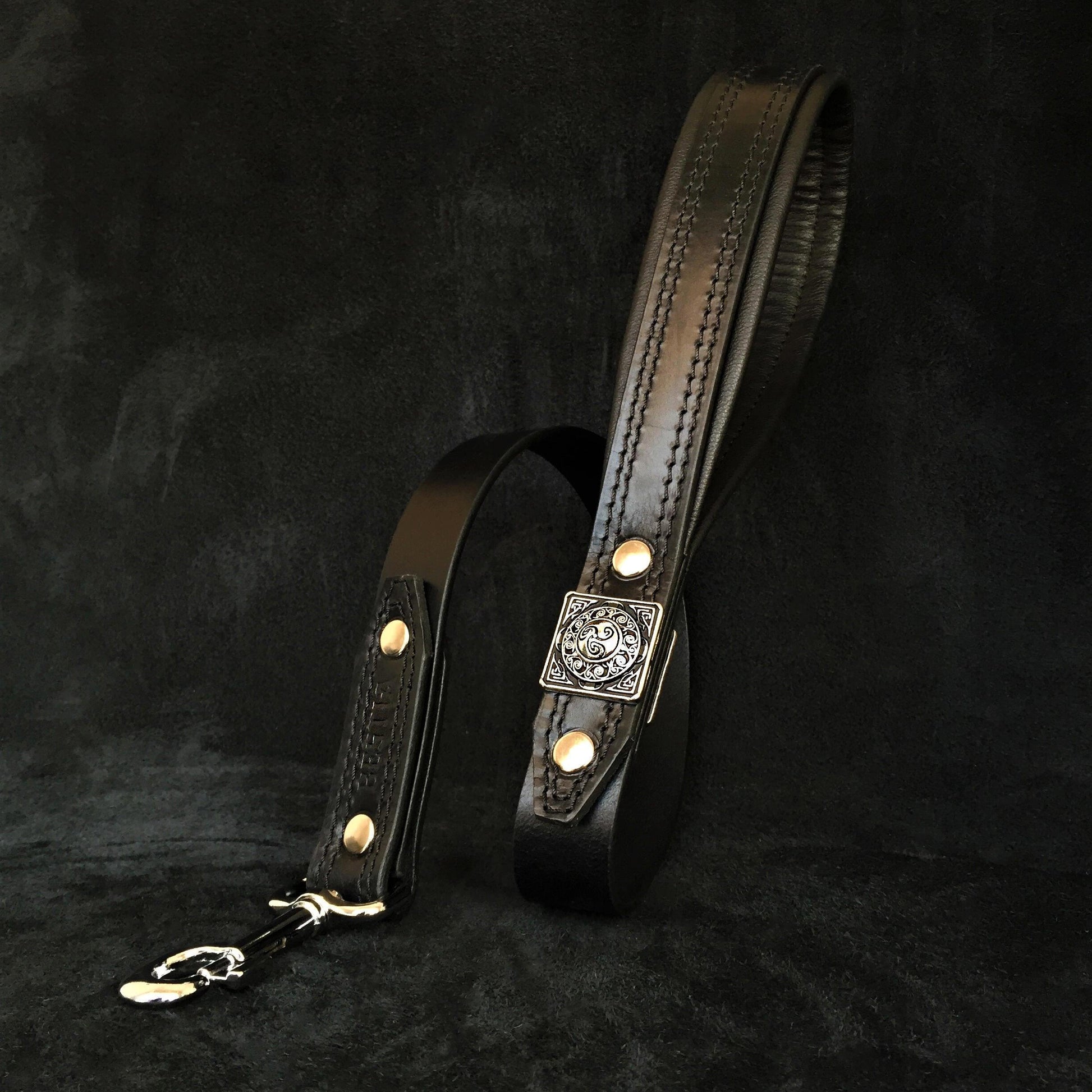 Das komplett schwarze „Eros“ Halsband – 6,5 cm (2,5 Zoll) breit-3