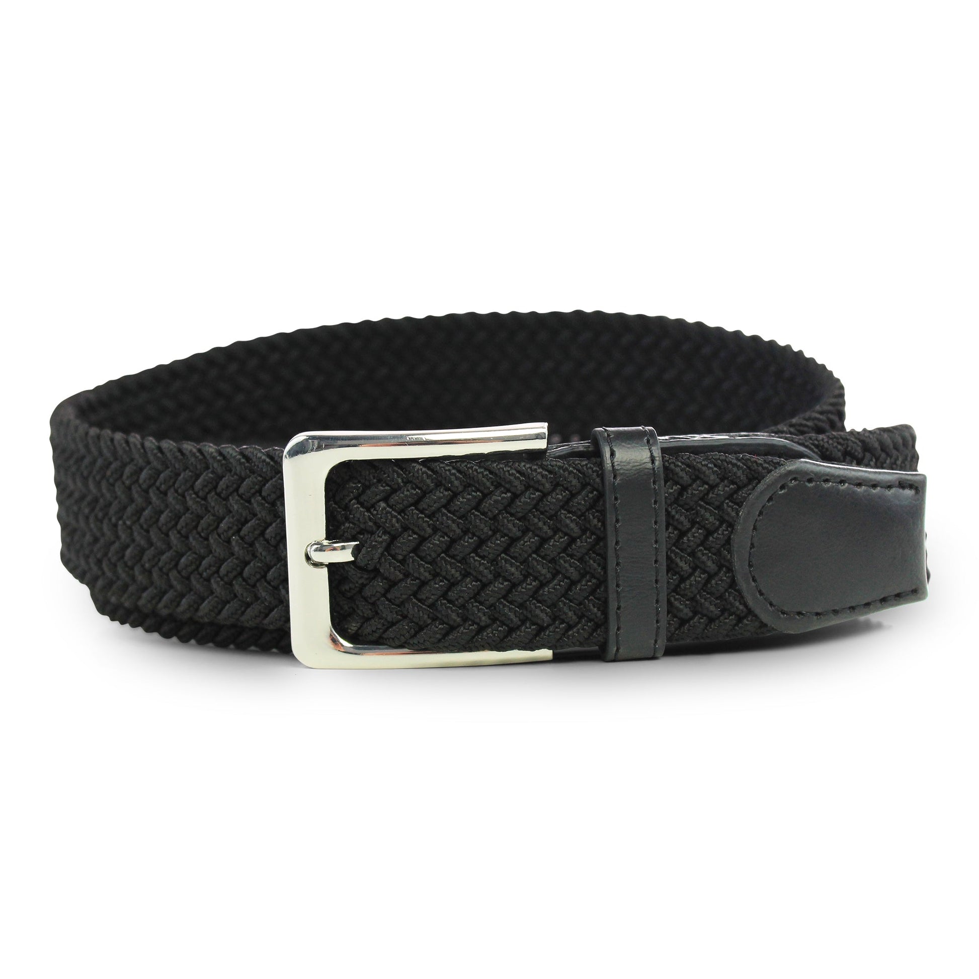 Twee Pak Riemen - Stretch Riem Met 40 Mm Jeans Riem - Leer - Zwart