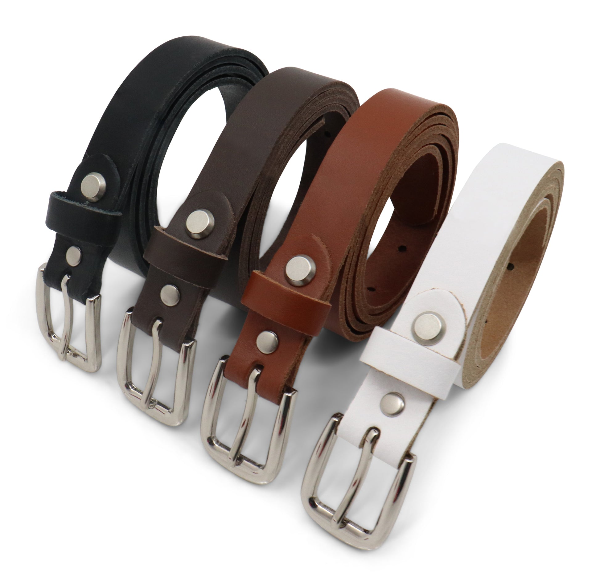 Riem Dames - 2 Cm Riem -  4 Stuks - Dames Riem - Riem Vrouw - Leer