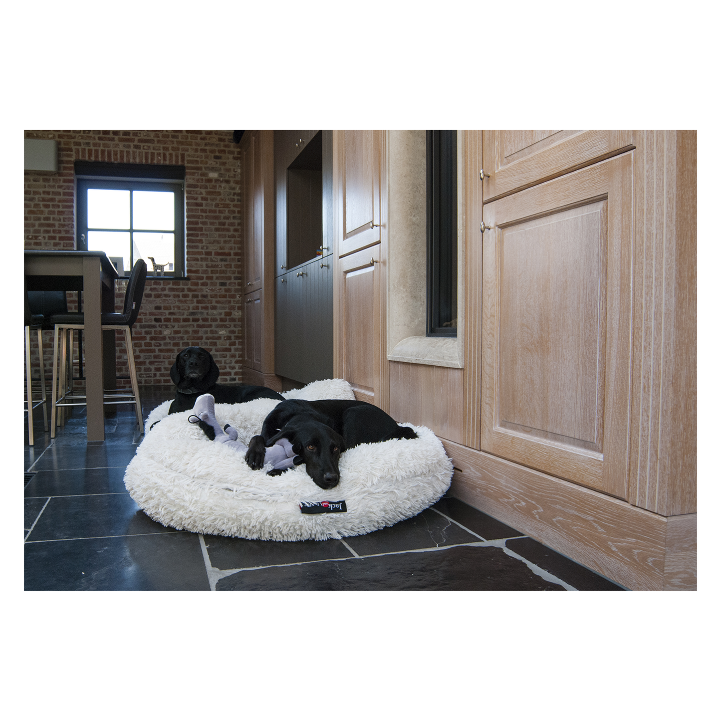 Jack and Vanilla PUFF Long Plush Weiß - Ø105cm