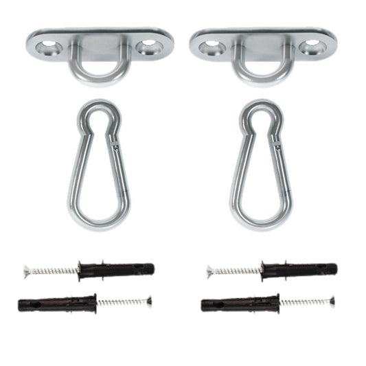 MAMOI® Deckenhaken schwerlast, Karabiner für schaukel, Schaukelhaken betondecke, Schwerlasthaken decke und holz, Deckenhacken für hängesessel, Hängematten aufhängung zubehör, Haken befestigung-0