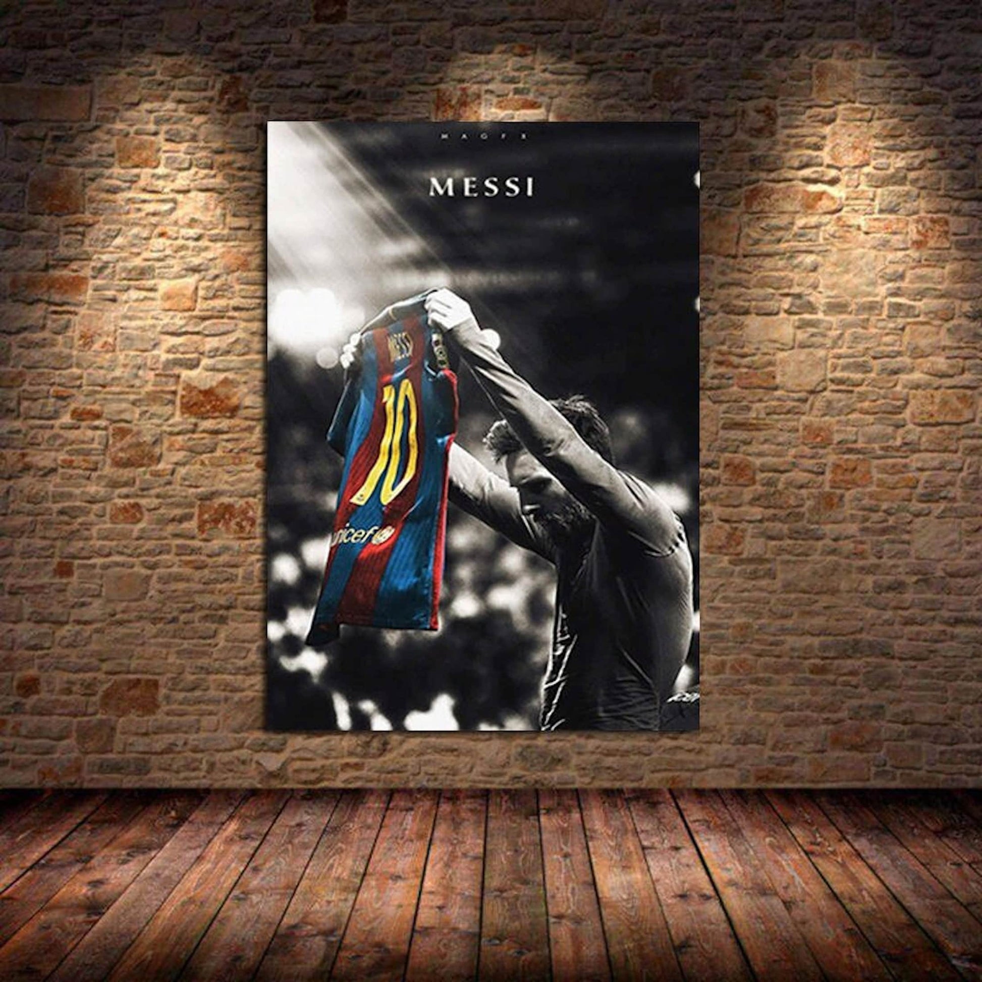 Poster Fußball Lionel Messi und andere Spieler als Deko Print ohne Rahmen-2